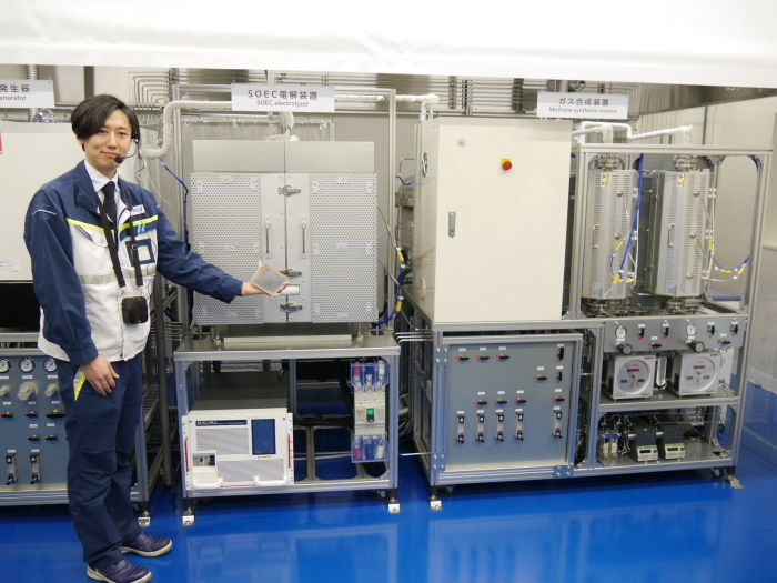 SOECラボ装置公開、2戸分のe―メタン製造/大阪ガス